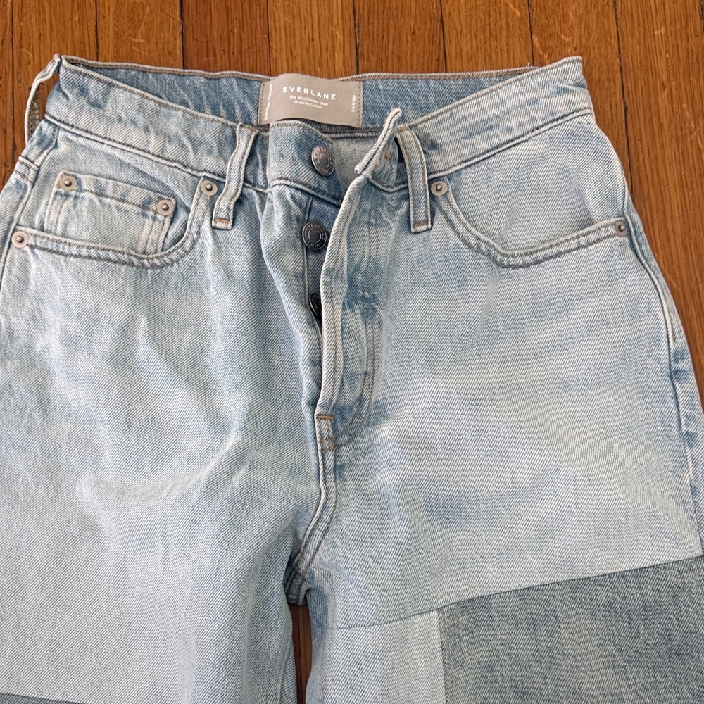 Everlane 90s Cheeky Jean Patchwork Denim 24 Ankle - Picture 3 of 5